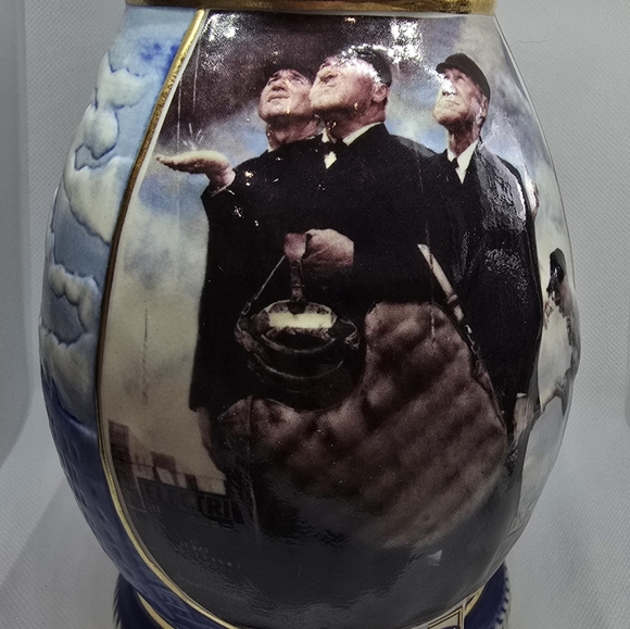 2001 Miller Beer Collector Stein "Bottom of the Sixth" by Norman Rockwell w/COA - Picture 5 of 9